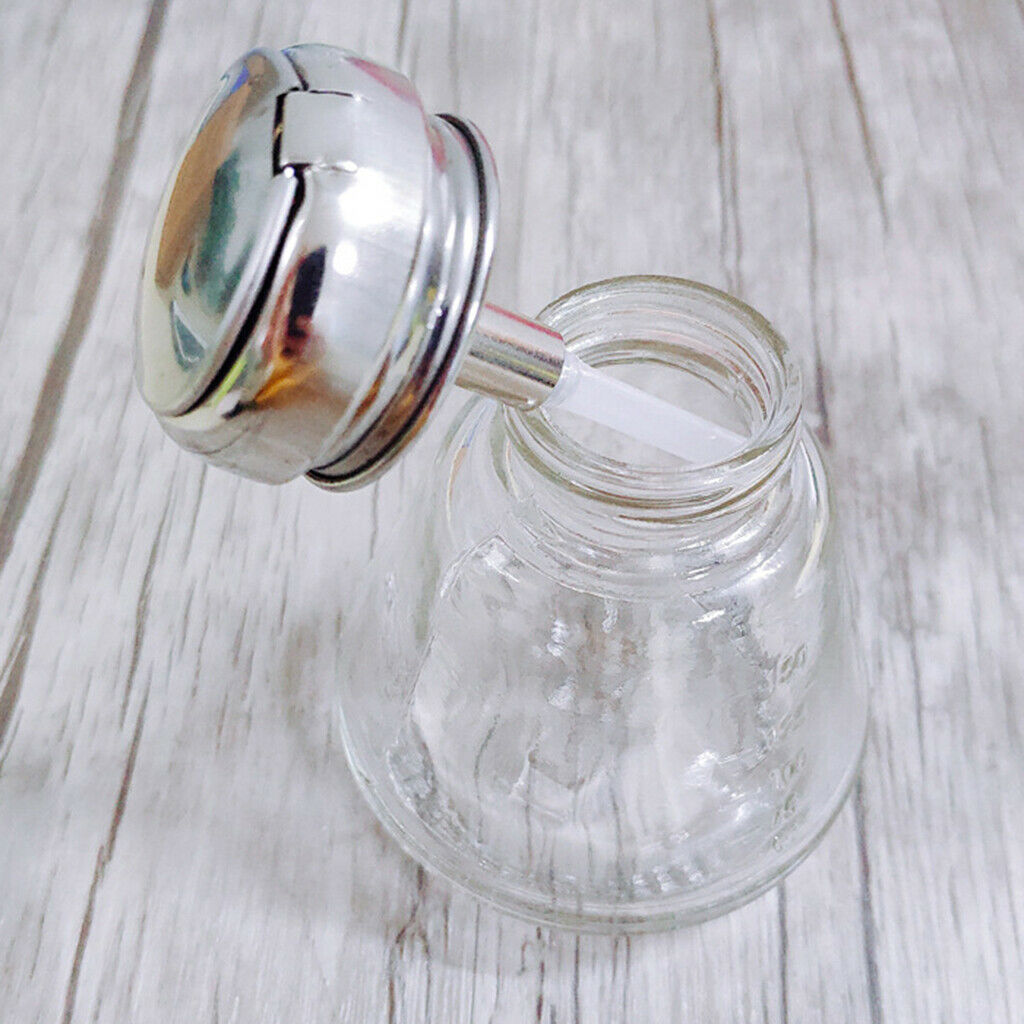 5oz Empty Nail Polish Remover Pump Dispenser Acetone Press Bottles 4pcs