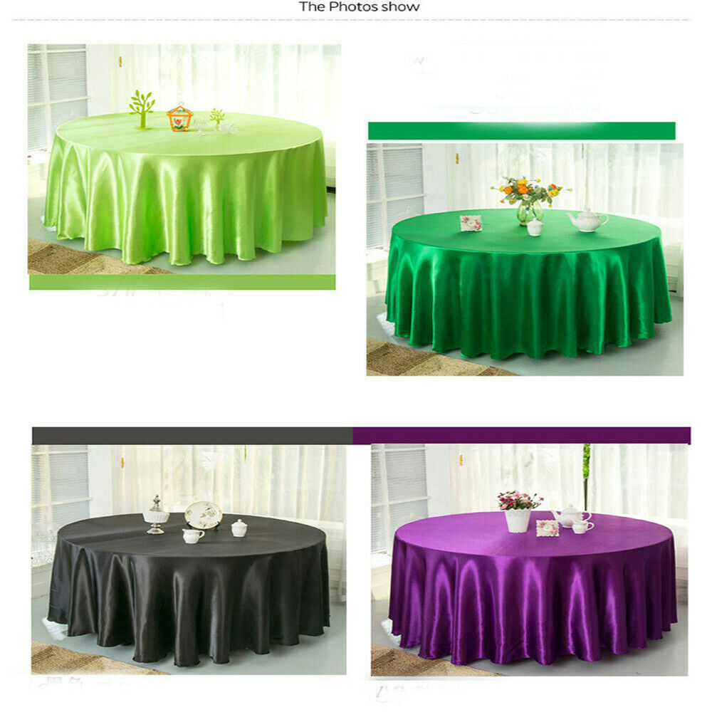 57 '' tablecloth tablecloth square satin banquet wedding party decor blue