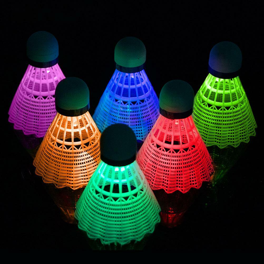 LED Badminton Shuttlecocks Luminous Badminton Sets Nylon Shuttlecocks Sports