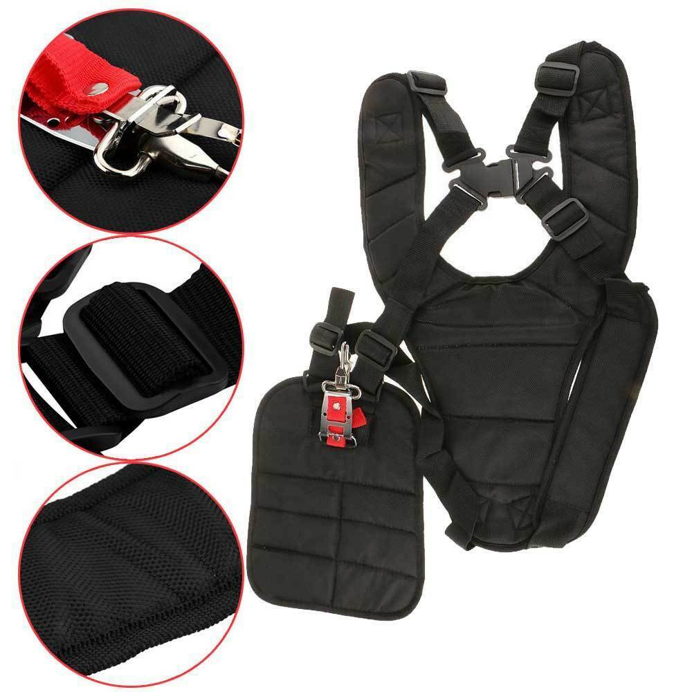Universal Black Adjustable Brush Cutter Shoulder Strap with Carry Hook