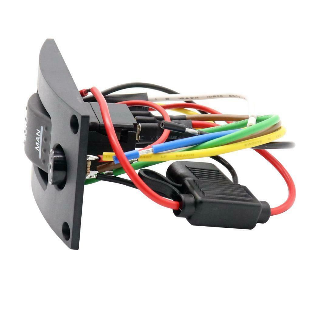3-Way Bilge Pump Switch Panel (Automatic-Off-Manual) 12v w/ Alarm for Boat RV