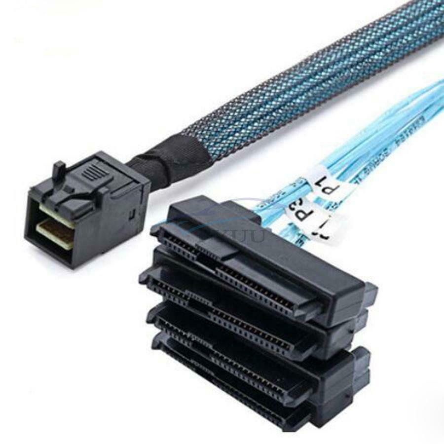 1 Piece 30awg Internal Mini SAS SFF-8643 To 29 Pin SFF-8482 Connector Adapter