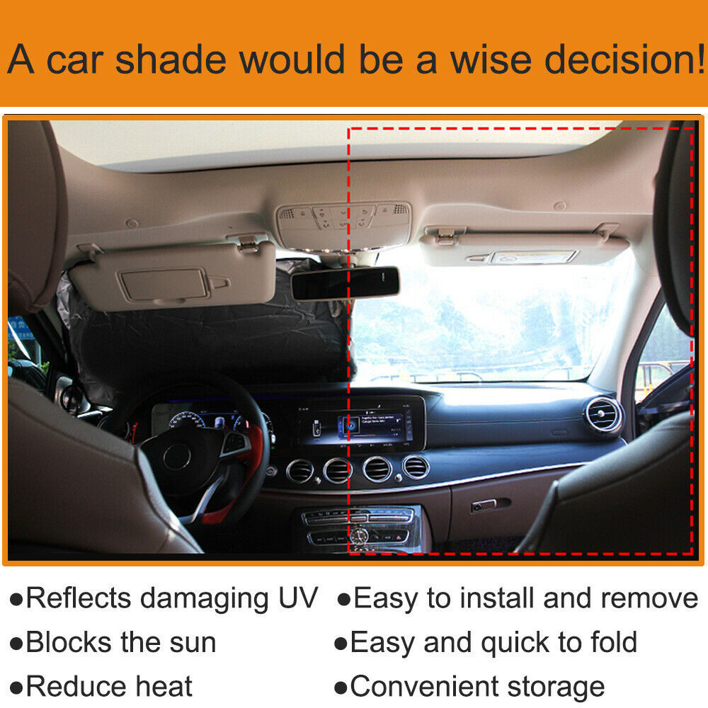 For Mercedes-Benz Windshield Sun Shade UV Heat Shield Huge Large Size 190x90CM