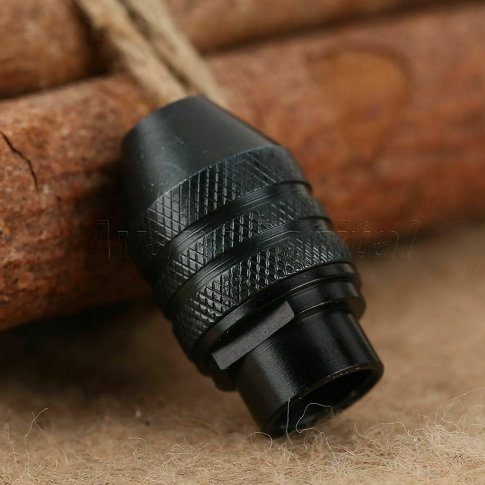 Long Tail Keyless Drill Chuck &0.5mm-3.2mm Brass Collets Bits Tool 4.3mm Shank