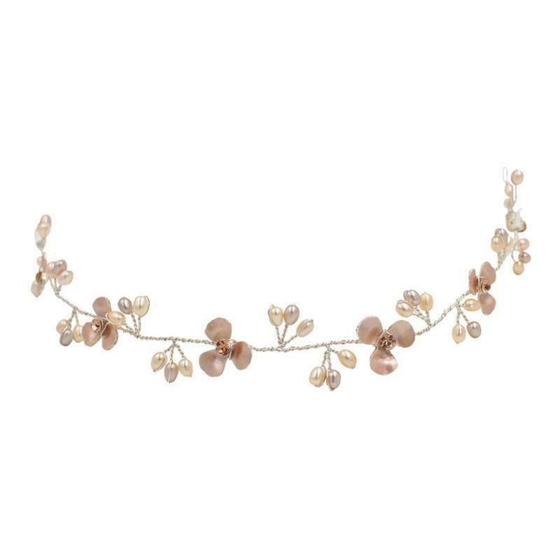 Bride Floral Rhinestone Crystal Prom Wedding Tiara  Bridesmaid Headband