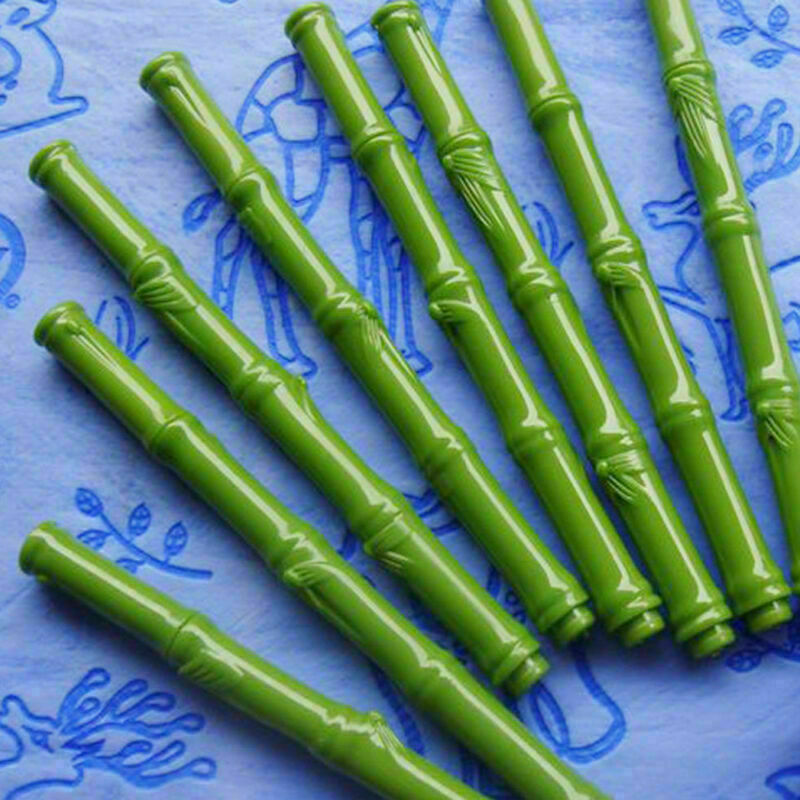 Vogue 2Pcs Bamboo Ballpoint Pen Office Accessories Pens Cute Student Pen School