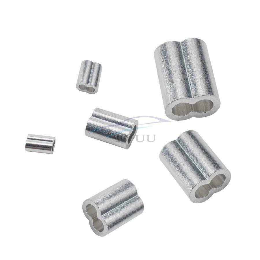 195PCS Stainless Steel Casing and 6 Size Aluminum Crimp Ring Casing Sorting Kit