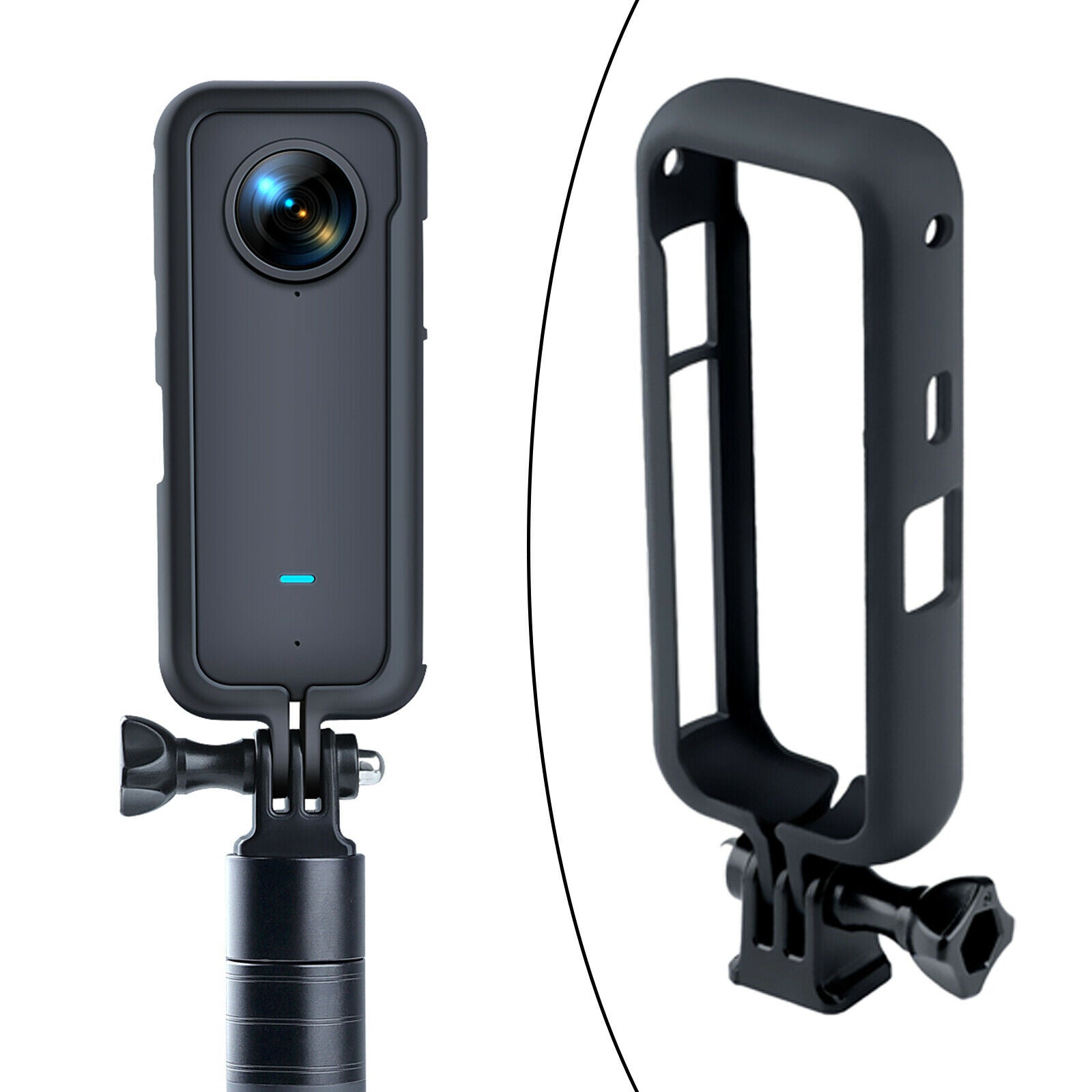 Frame Border Bracket for One X2 with 1/4" Thread Adapter Action Camera 1pc