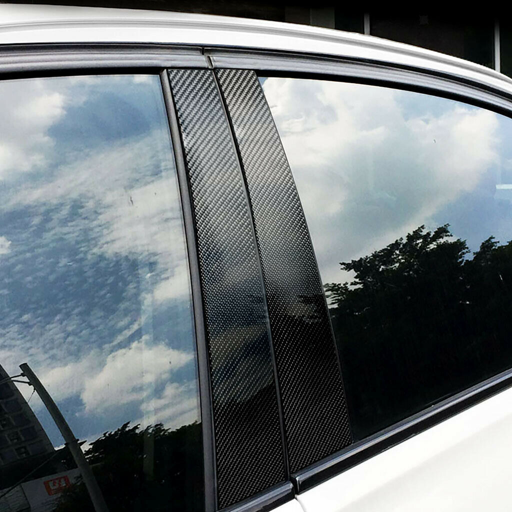 Black Window Pillars Covers Trims For BMW 3 5 Series E90 F30 F10 F20 E71