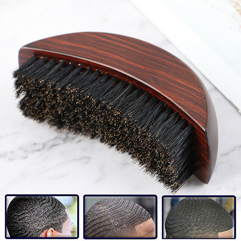 Africa soft Curve 360 wave brush beard Brush 100% Boar Bristle High Qual YH Lt