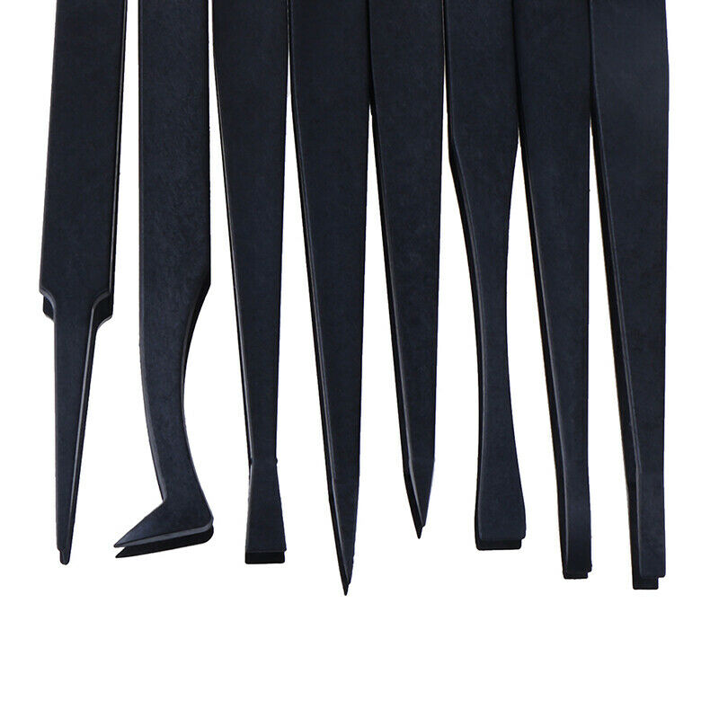 8pc Anti-StaticElectronic Hand Tool Set Tweezers Plastic Tweezer Kit ESD F.l8