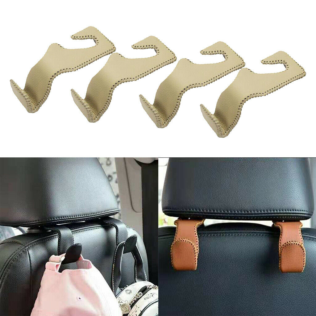 4x Car Truck Seat Hook Purse Coat Hanger Bags Organizer Holder Clip Accessory