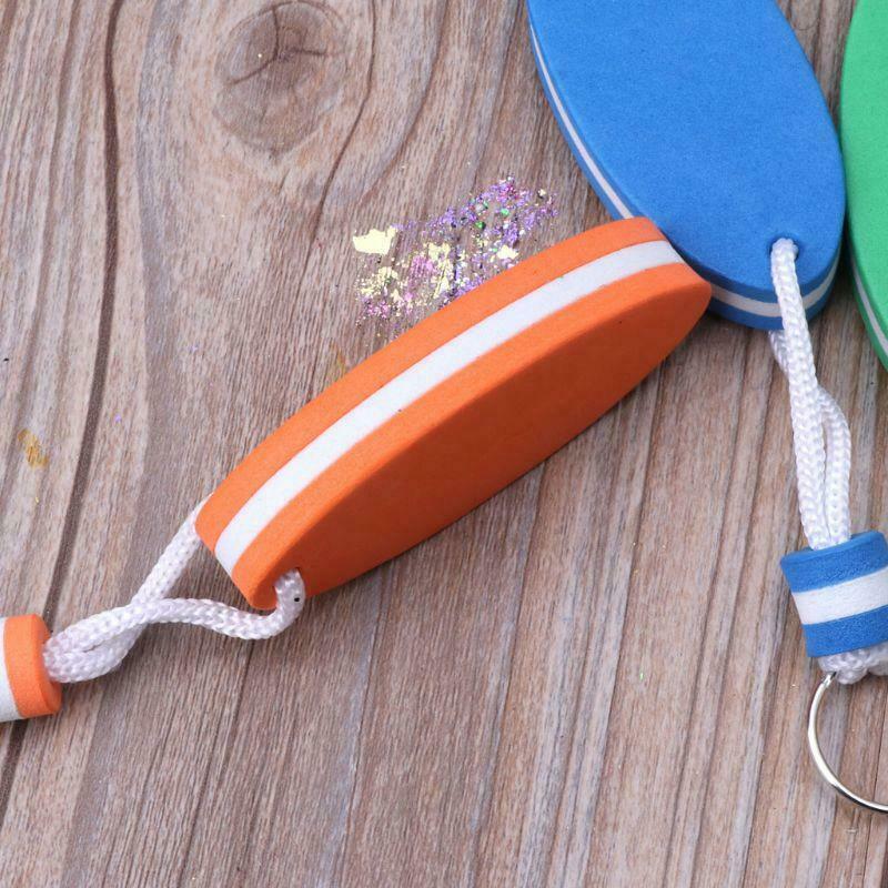5Pcs Oval Foam Floating Keychain Boating Fishing Surfing Outdoor Sports Keyrings