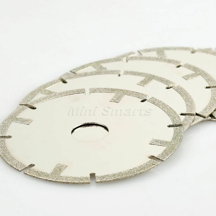 4" 100mm Diamond Coated Tipped Cut Disc Saw Blade Wheel Rotary Tool Grit 60#
