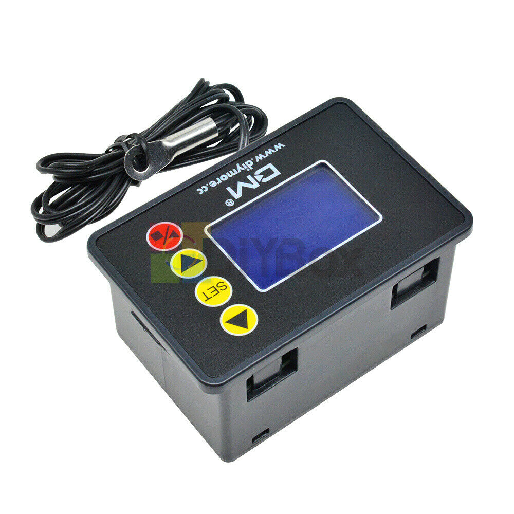 AC110-220V 1.37" LCD Display Temperature Controller w/NTC Sensor Probe -55℃~120℃