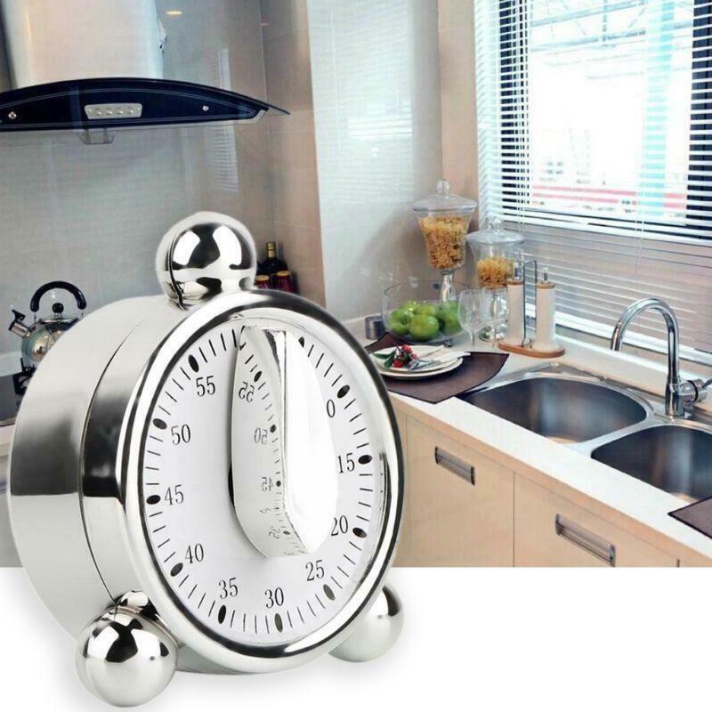 60 Minute Kitchen Mechanical Timer Cooking Reminders Alarm Clock Countdown Timer