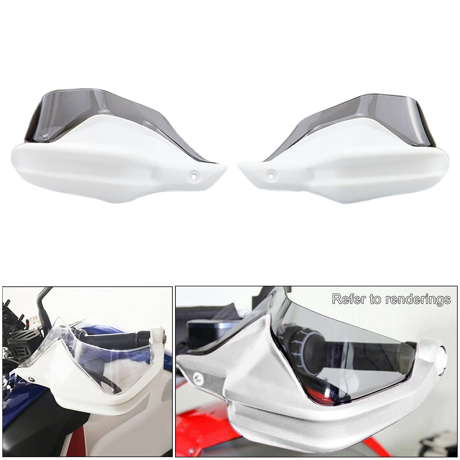 Motorcycle Handlebar Hand Guard Hand Shield for BMW S1000XR Parts White Gray