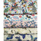5x Japanese Style Bronzing Cotton Fabric Plain Weave Printed Patchwork DIY Craft