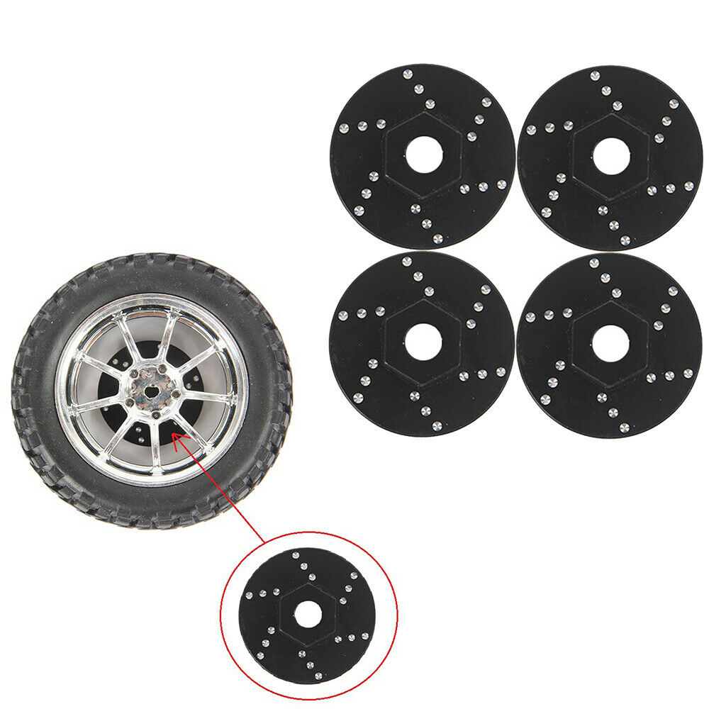 4x RC Metal Simulated Brake Disc Pad for MN D90 91 99 1:10 RC Crawlers