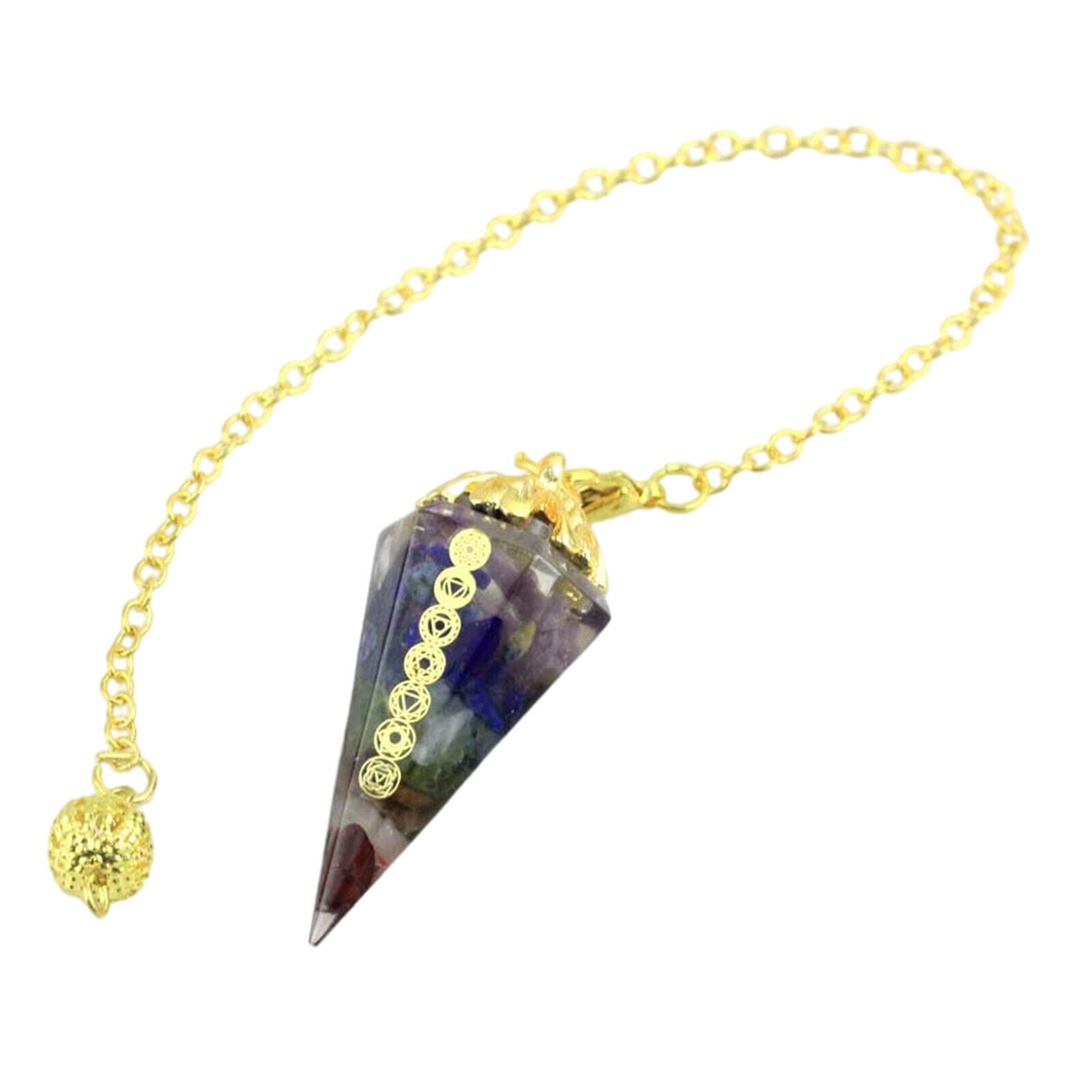 Sri Yantra Jewelry Energy Necklace Geometry Orgone Pendant for Women Men