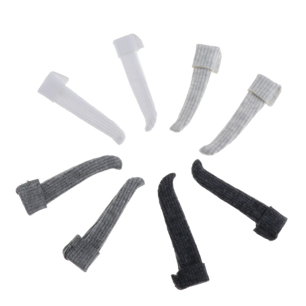 4Pairs Fashionable BJD Stocking for 1/6 Blythe Dollfie Dress Up DIY Accs