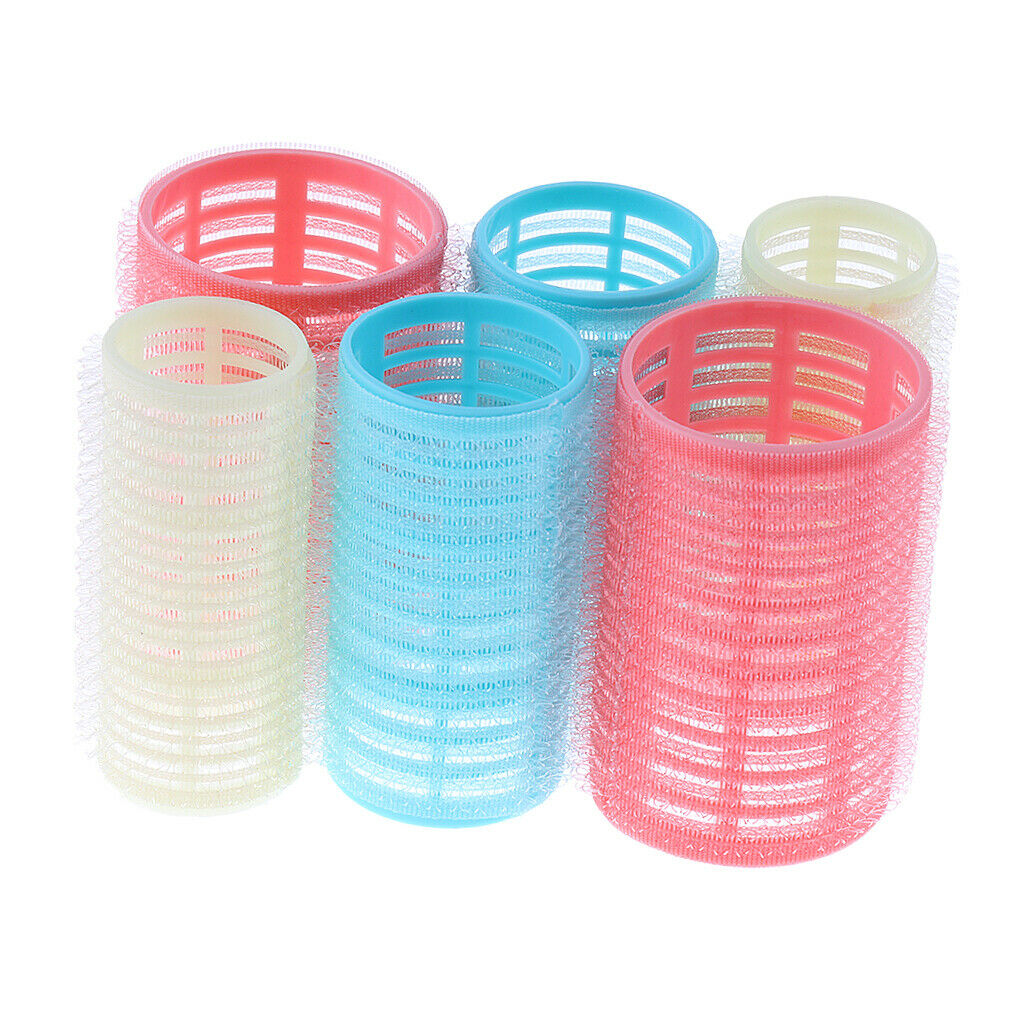 6 Piece Salon Hair Rollers Curlers Hairdressing Tool for Hairstyle DIY L/M/S