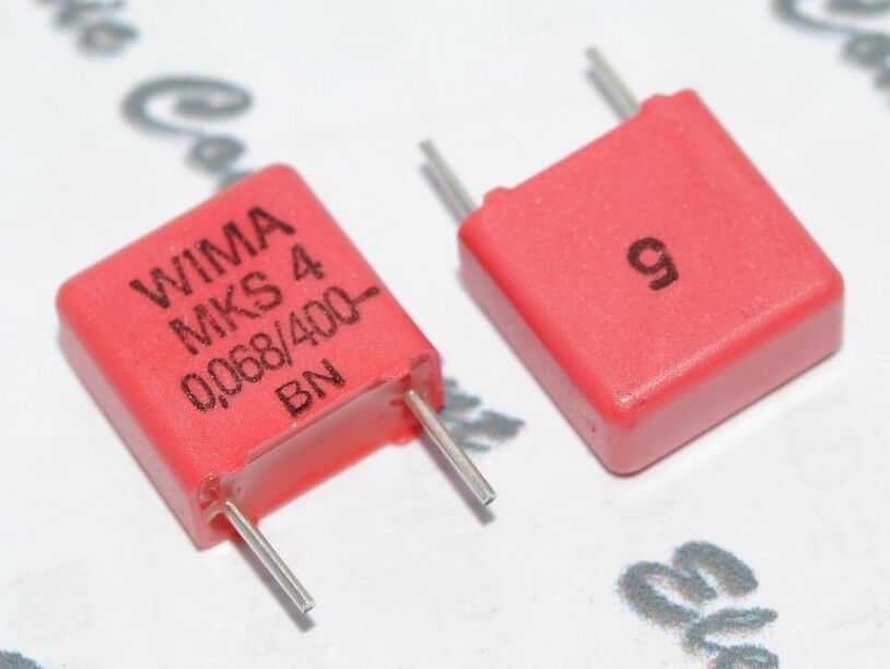 10pcs - WIMA MKS4 0.068uF (0.068µF 0,068uF 68nF) 400V 5% pich:7.5mm Capacitor