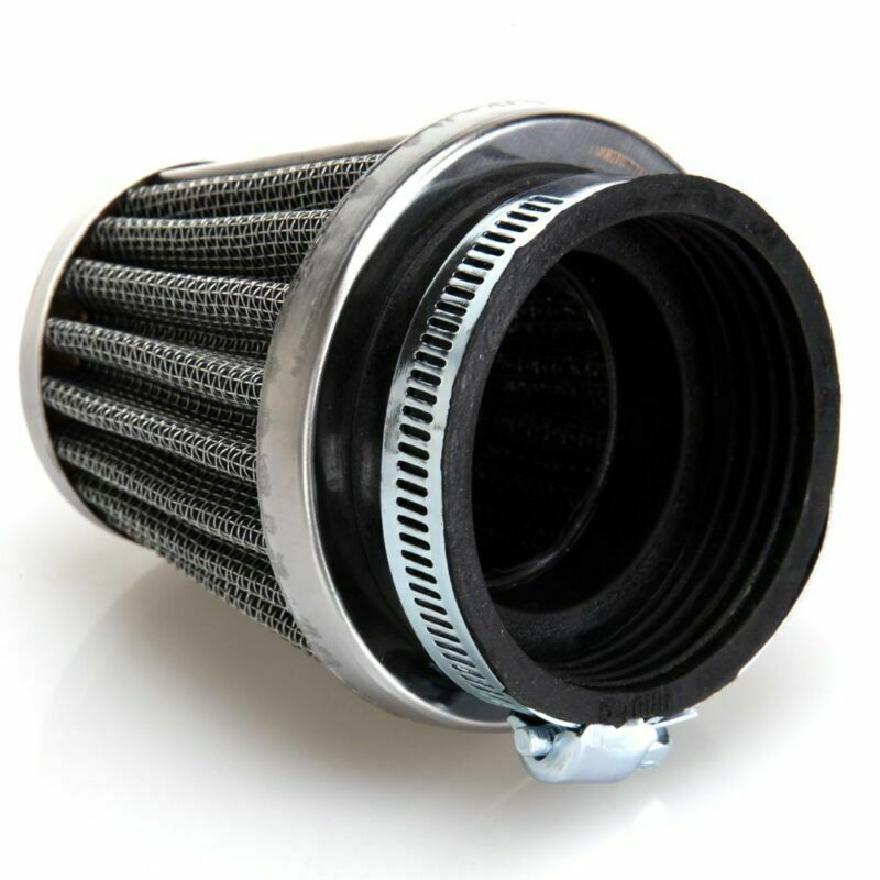 4 Pcs 50mm Universal Motorcycle Motorbike Air Filter With Adjustable Clamp Metal