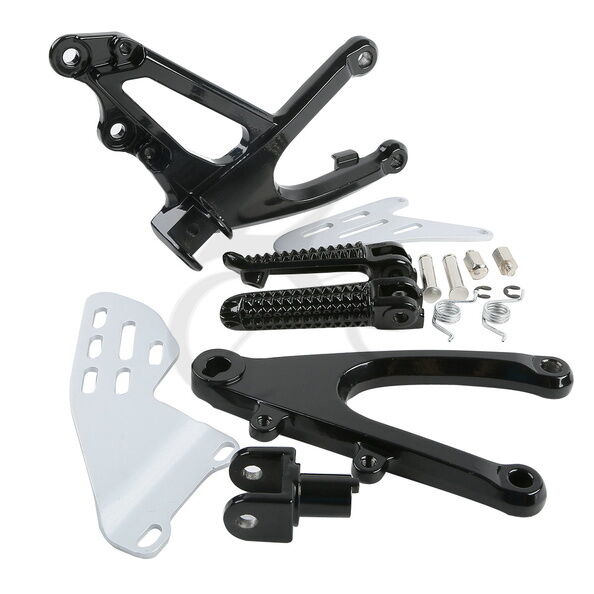 Front Rider Driver Footrests Bracket Fit For Yamaha YZF R1 YZF-R1 2007-2008