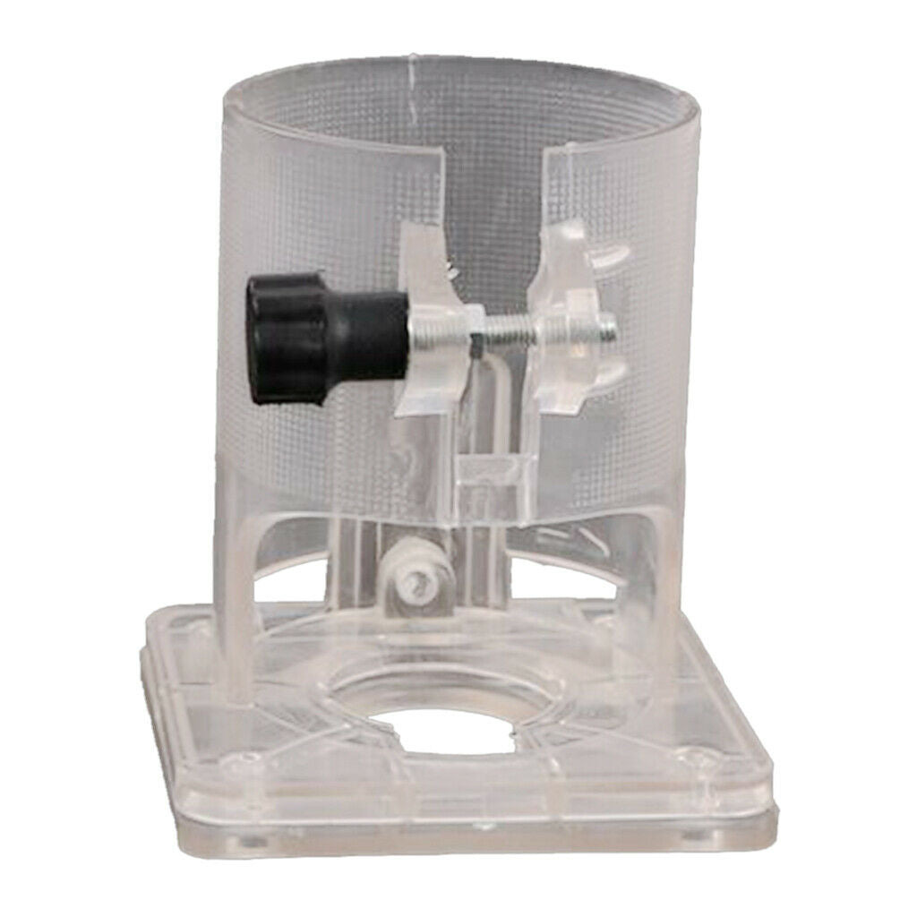 2 lot Trimmer Router Transparent Base Trimming Protective Plastic Base Knobs