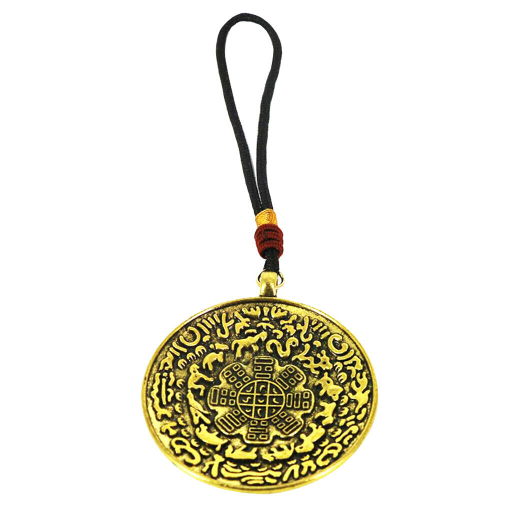 Tibetan Buddhism Eight-diagram-shaped appetizer Amulet Hang Penadnt