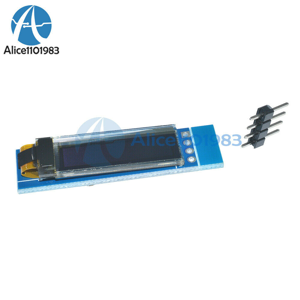 2x IIC I2C 0.91" 128x32 OLED LCD Display Module White For Arduino PIC SSD1306 IC