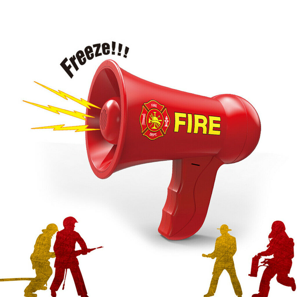 2x Megaphone Toys Fancy Dress Up Bullhorns Musical Loud Speaker Son Gifts