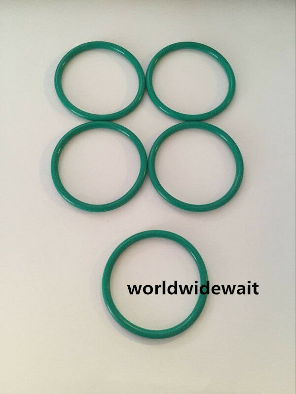 5 x Industrial Green Fluorine Rubber O Ring Oil Seal 210mm Outer Dia 3.1mm Thick