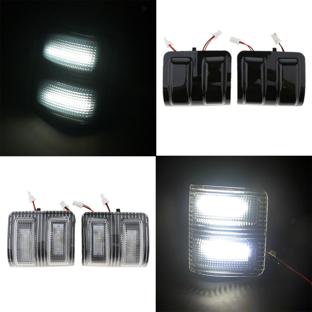 White LED Signal Towing Side Mirror Turn Signal Light for Ford 250 F350 F450