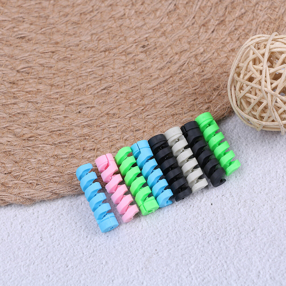 4Pcs/set USB cable protector earphone cord USB line spiral protective slee.l8
