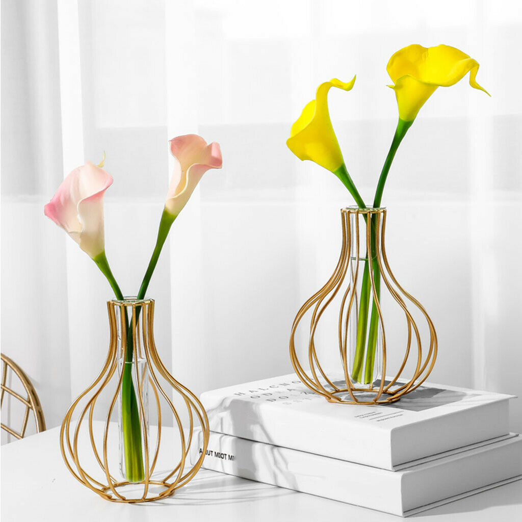 Hydroponic Flower Vase Bud Test Tubes Vases Display for Home Office Decor