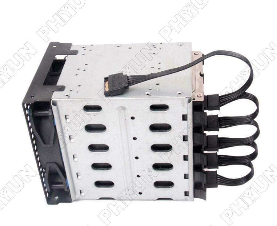 5Pcs SATA Power Cord Hard Disk Expansion Cable 15Pin 1 to 5 Serial Port Cable