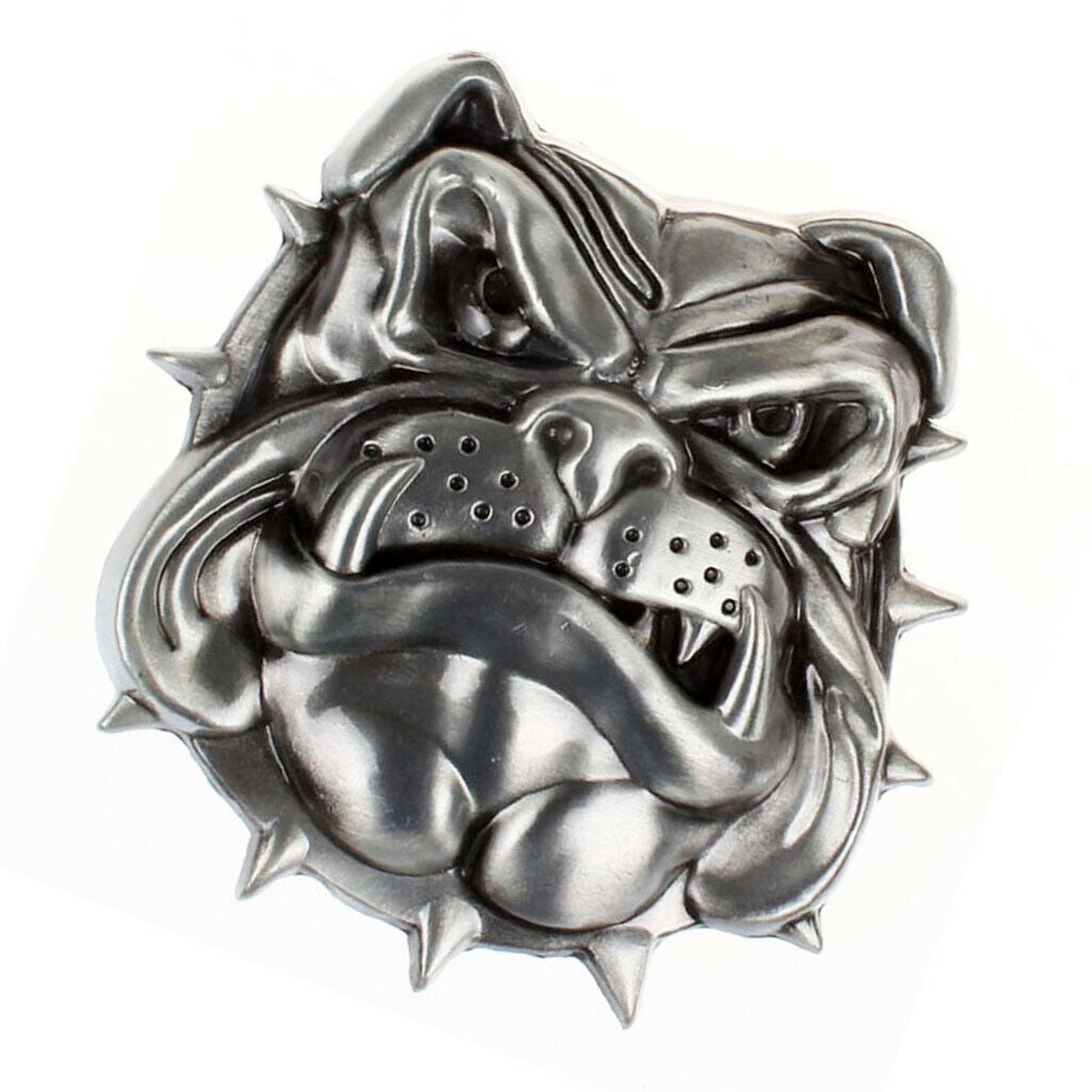 Retro Dog Head Pattern Rodeo Belt Buckle Cowboy Western Fashion Belt Buckle