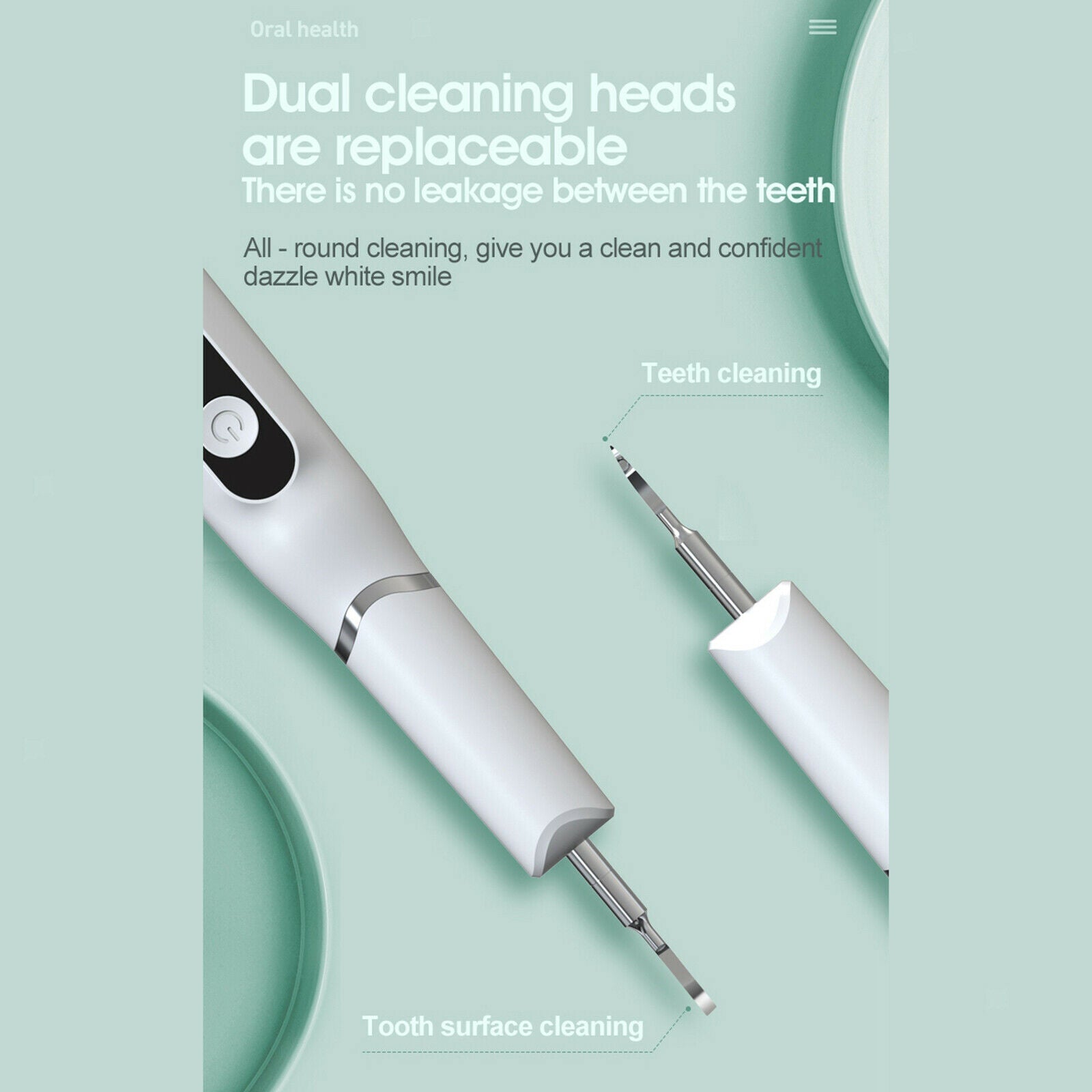 Plaque Remover for Teeth Ultrasonic Teeth Cleaner Tool Teeth Stain Eraser