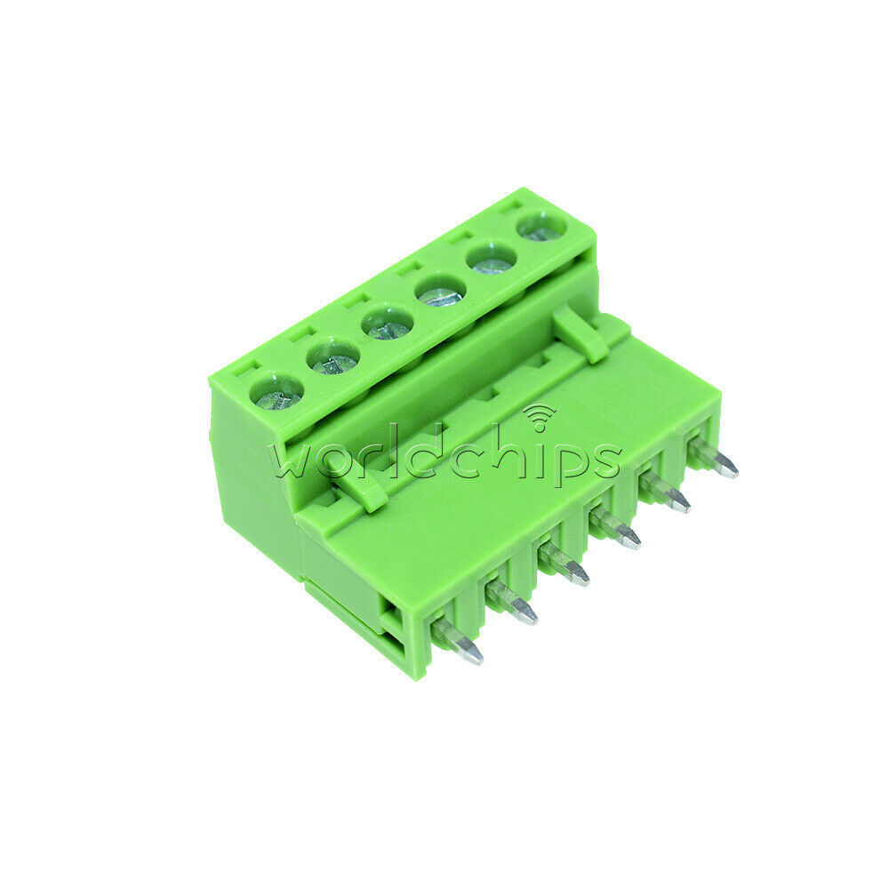 5PCS Lot KF2EDGK KF-6P Right-Angle Plug-in Terminal Connector 5.08mm Pitch