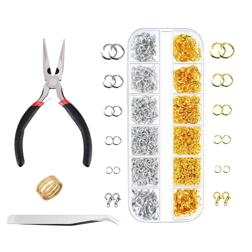 12 Grids Jewelry Making Set Tool Findings Starter Plier Beading Accessories