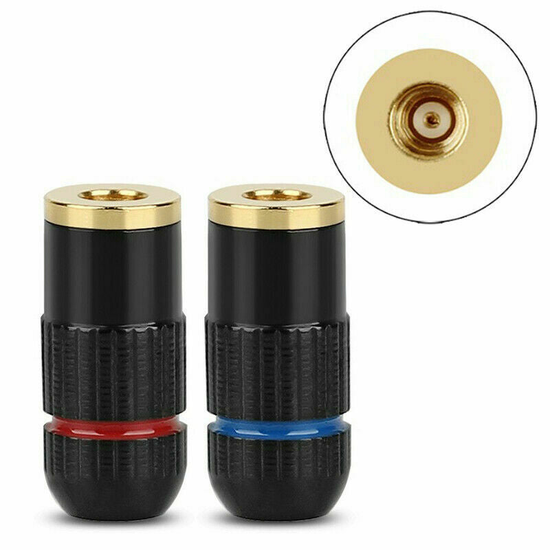 5PCS MMCX Female Earphone Cable Wire Connector For UE900 SE535 SE215 W20 Black