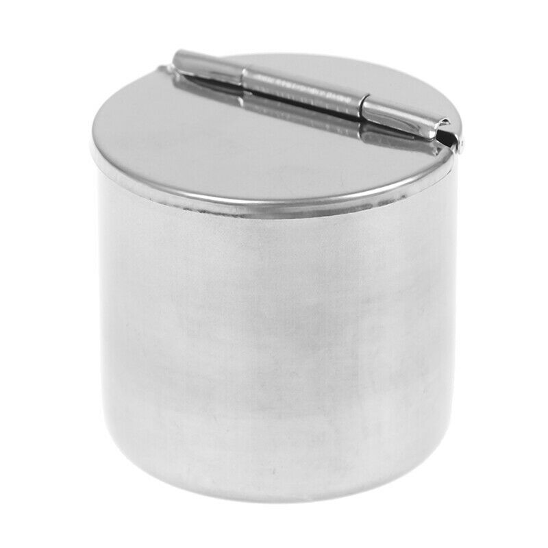 5*5cm Stainless Steel Dental Cotton Tank Alcohol Disinfection Jar Half ClamDEAU