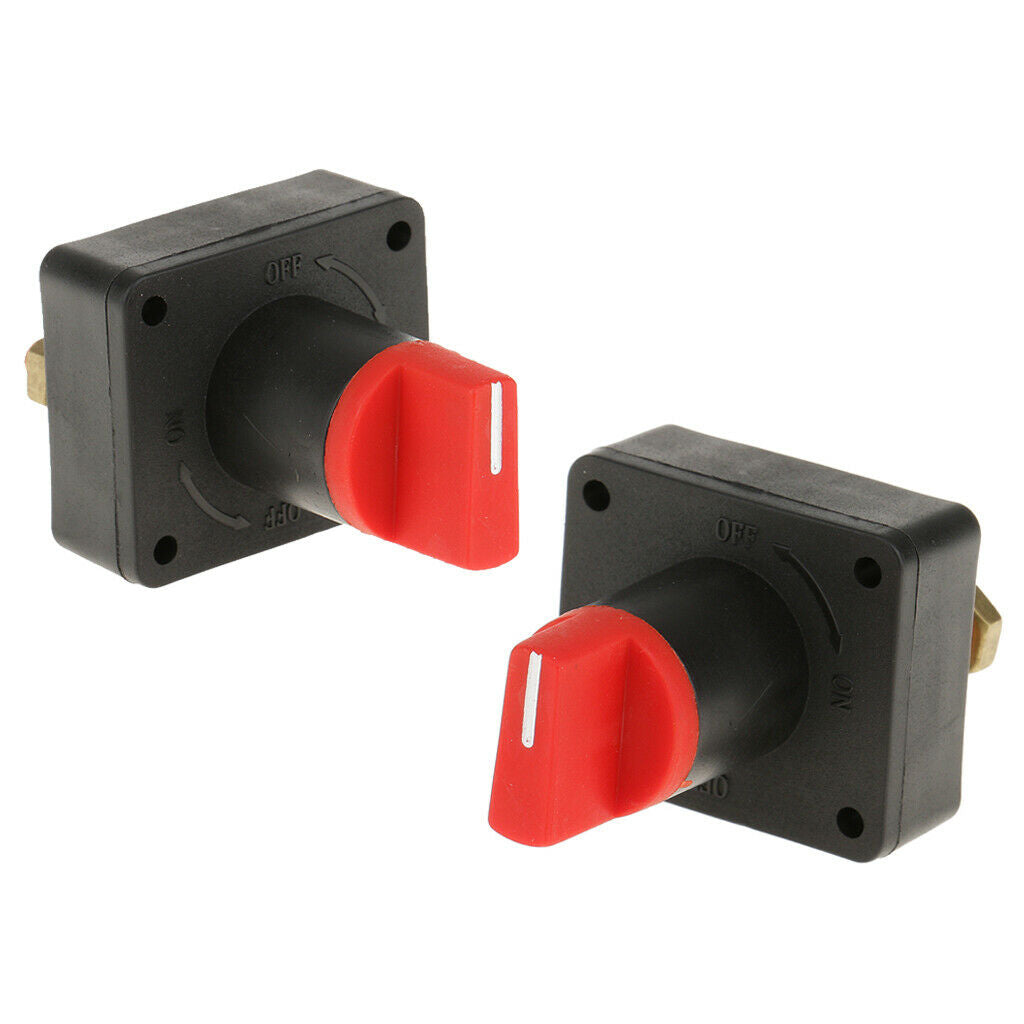 2pack Plastic 100A Battery Rotary Cut Off Switch Car Motorcycle Camper