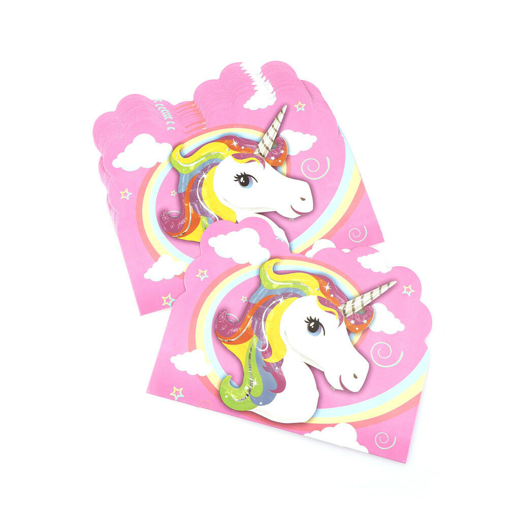 10x unicorn invitations card unicorn cards birthday wedding party invitation BDA