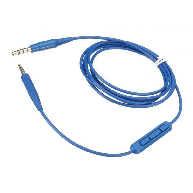 Headphone Audio Cable for   Ear with Mic QC35 QC25 OE2 Blue