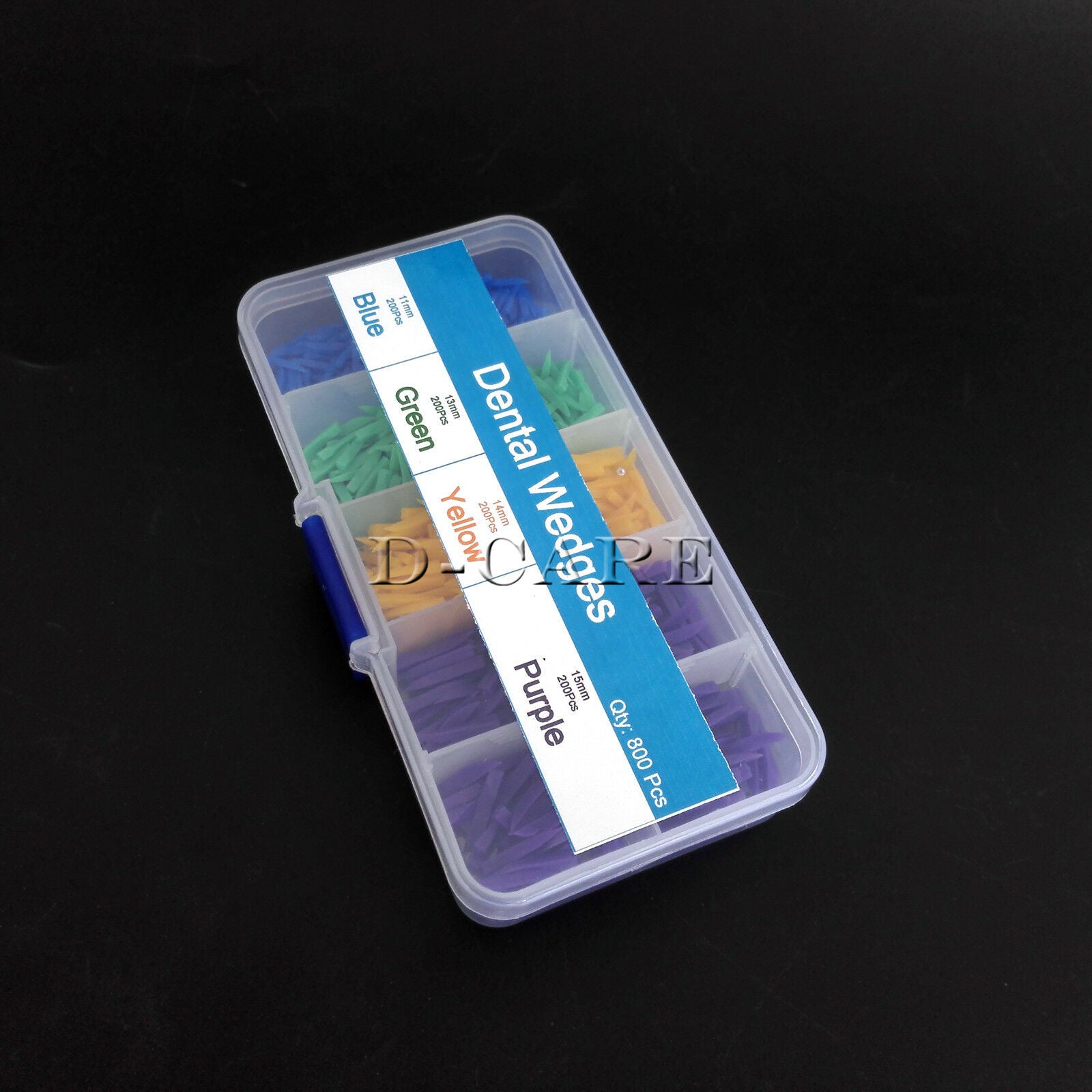4 Sizes Dental Disposable Teeth Diastema Wedges Denture Material 800 Pcs DC