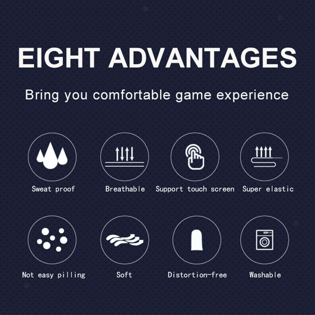 Screen Gaming Finger Sleeve Controller Mobile Sweatproof Gloves for Mobile Games