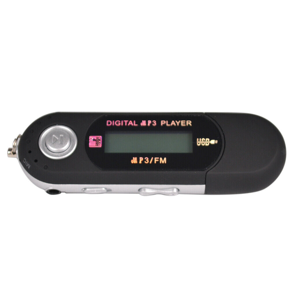 USB MP3 Player W/ 8GB Internal Memory Digital Media Music Player Black
